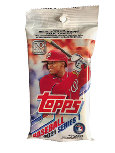 2021 Topps Series 1 Baseball Cards Retail Jumbo Pack (33-40 cards per pack)