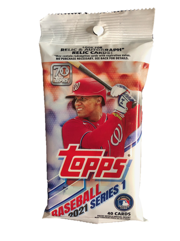 2021 Topps Series 1 Baseball Cards Retail Jumbo Pack (33-40 cards per pack)