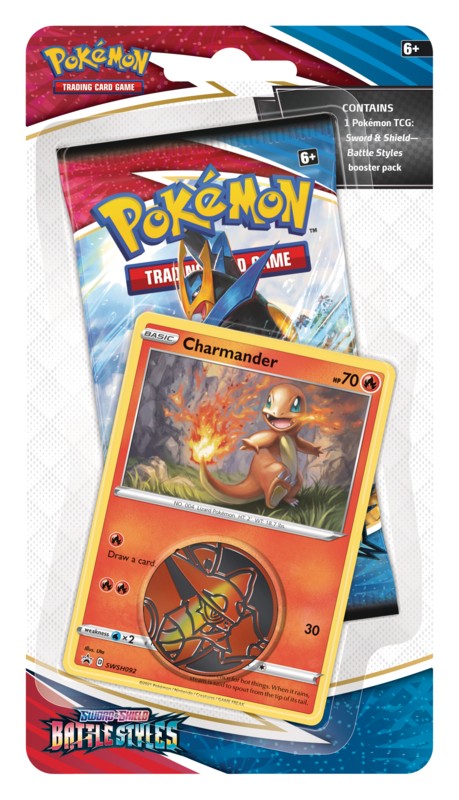 Pokémon TCG: Battle Styles Blister Pack. Booster Pack with Charmander Promo Card